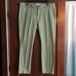 J.CREW Green Khaki Pants